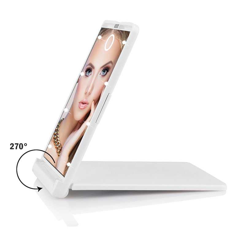 Compact Pocket Cosmetic Mirror Makeup With Illumination